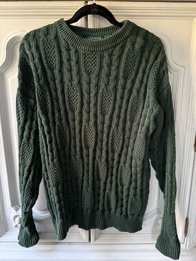 Vintage Cable Knit Crewneck Sweater
